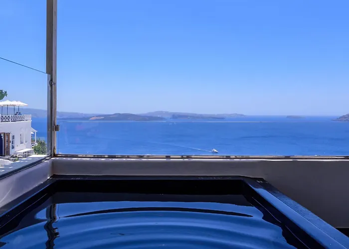 Sensia Villa With Hot Tub And Caldera View